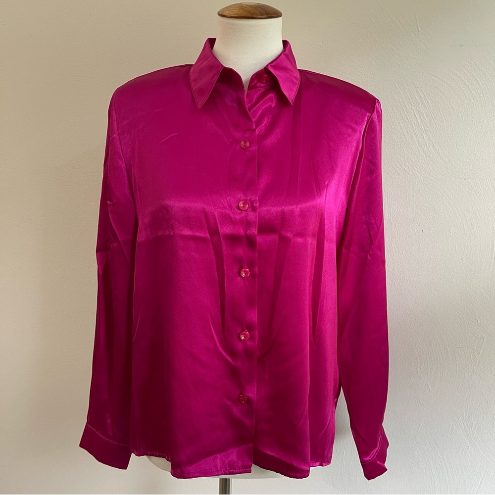 Vintage Button Up Long Sleeve Blouse